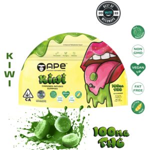Kiwi Edibles — 100MG THC Gummies (NET WT 35g | 3.5g each)