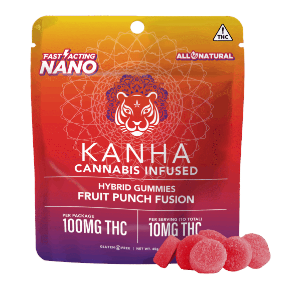 KANHA | NANO | Fruit Punch Fusion | Hybrid | 100mg THC | 10-pack