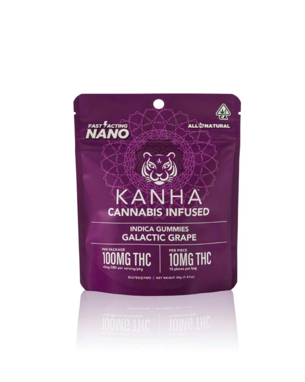 KANHA | NANO | Galactic Grape | Indica | 100mg THC | 10-pack