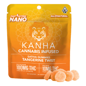 KANHA | NANO | Tangerine Twist | Sativa | 100mg THC | 10-pack