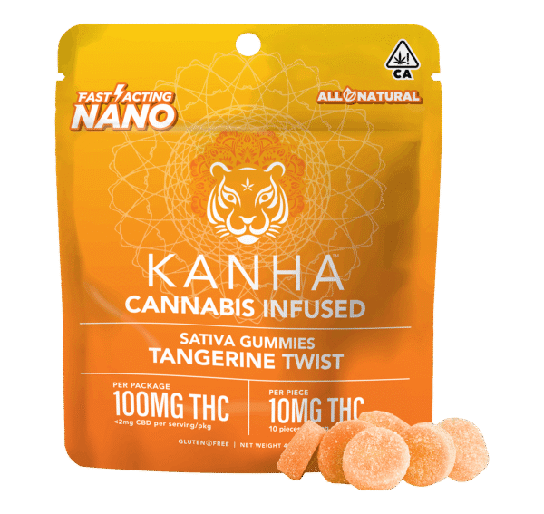 KANHA | NANO | Tangerine Twist | Sativa | 100mg THC | 10-pack