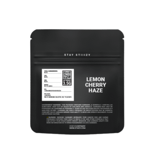 - LEMON CHERRY HAZE- 3.5G Black Label Mylar